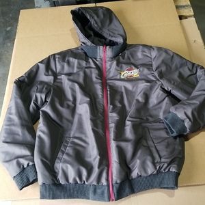 NBA  Cavaliers  JH Design Reversible Fleece Hooded Jacket Charcoal 2XL NWOT